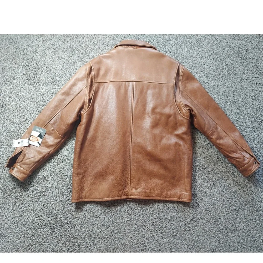 Wilsons Leather Jacket Mens L Brown Thinsulate Ultra Insulated Coat 11055-26 NEW